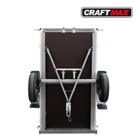 CRAFTMAX-Kastenanhaenger-mit-Kippdeichsel-BlackEdition-750kg-ungebremst-schwarz-pulverbeschichtet-mit-schwarzer-Flachplane-und-B