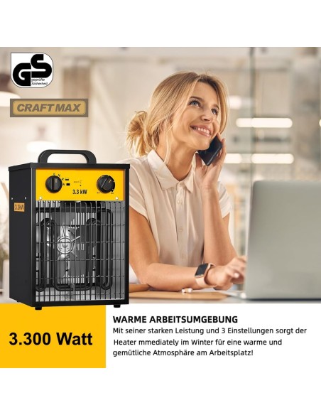 33KW-Bautrockner-Elektroheizer-3-Stufen-Heizgeblaese-mit-Thermostat-starker-Ventilator-220V-4