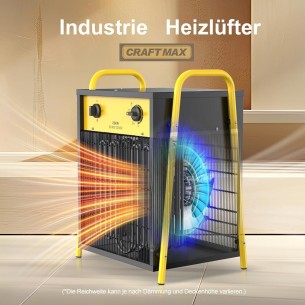22KW-Industrieheizgeraet-Elektroheizer-3-Stufen-Heizgeblaese-mit-Thermostat-starker-Ventilator-400V