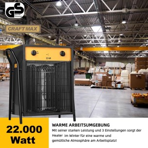 22KW-Industrieheizgeraet-Elektroheizer-3-Stufen-Heizgeblaese-mit-Thermostat-starker-Ventilator-400V 2