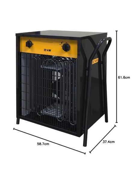 22KW-Bautrockner-Elektroheizer-3-Stufen-Heizgeblaese-mit-Thermostat-starker-Ventilator-400V-2