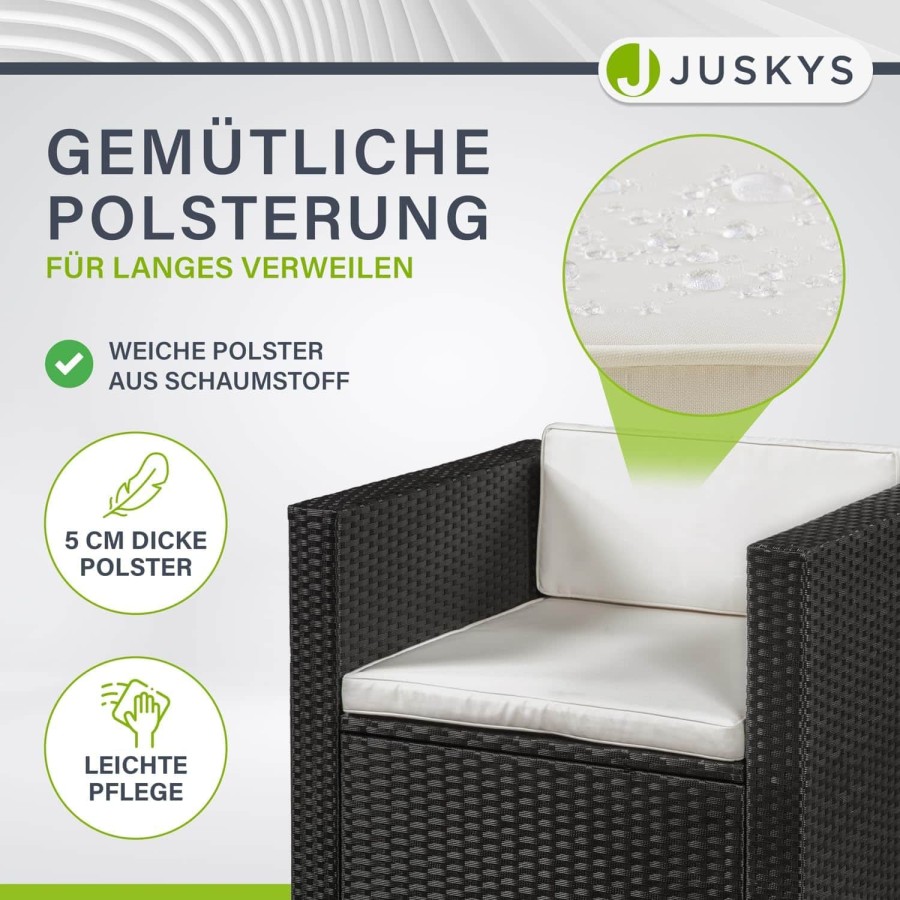CRAFTMAX®-Luxus-Rattan-Lounge-Sitzgarnitur-mit-Sofa-Sessel-Hocker-Glastisch-Indoor-und-Outdoor-2