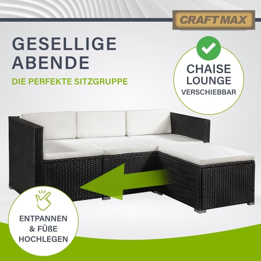 CRAFTMAX®-Luxus-Rattan-Lounge-Sitzgarnitur-mit-Sofa-Sessel-Hocker-Glastisch-Indoor-und-Outdoor-5