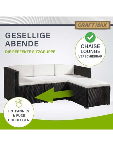 CRAFTMAX®-Luxus-Rattan-Lounge-Sitzgarnitur-mit-Sofa-Sessel-Hocker-Glastisch-Indoor-und-Outdoor-5