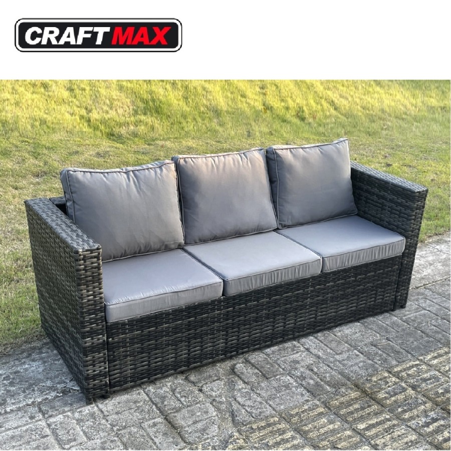 Platin-Rattan-Lounge-Sitzgarnitur-mit-3x-Sofa-1x-Couchtisch-mit-Glasplatte-2x-Beistelltisch-2x-Hocker-mit-dicken-Sitzpolster-abw