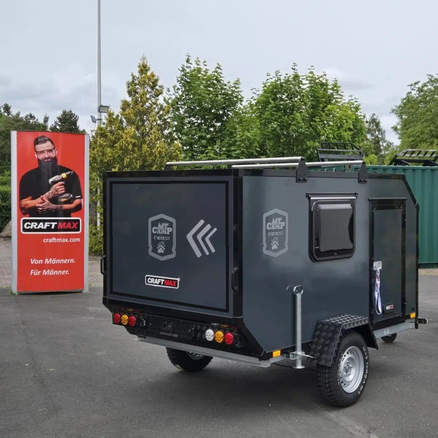 OffRoad-Camping-anhaenger-1000kg-mit-Heckklappe-Tuer-2-Fenster-2-Dachtraeger-variabler-Innen-Trennwand-MT-Reifen-11