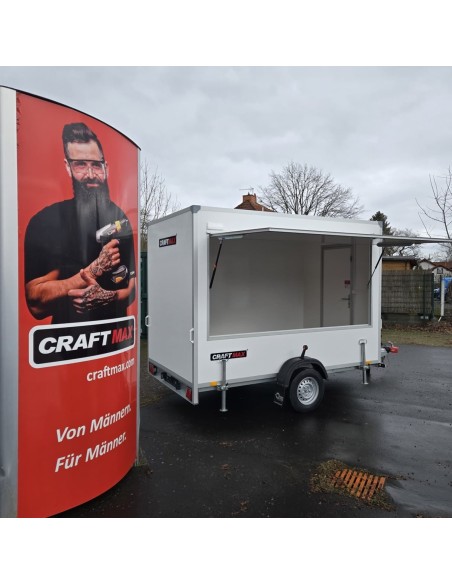 CRAFTMAX®-Verkaufsanhaenger-1300-Thermo-Sandwichpanele-mit-seitlicher-Verkaufsklappe-Elektroeinspeisung-Steckdosen-und-LED-Decke