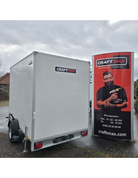 CRAFTMAX®-Verkaufsanhaenger-1300-Thermo-Sandwichpanele-mit-seitlicher-Verkaufsklappe-Elektroeinspeisung-Steckdosen-und-LED-Decke