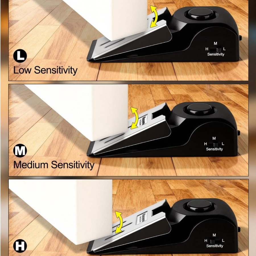 SAEFTY-FIRST-Tuerstopper-Alarm-120-dB-Sicherheitsalarm-Bodenkeil-Tuerstopper-Sirene-Tuersicherheitsgeraete-fuer-Reisen-Wohnung-H