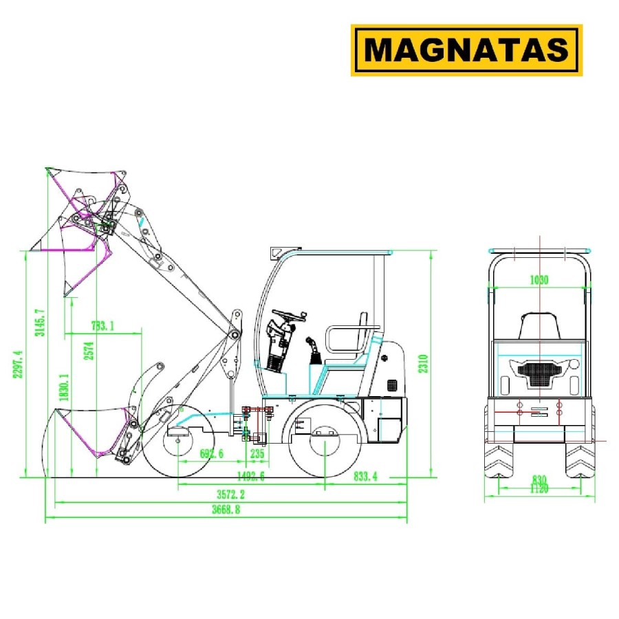 MAGNATAS®-Radlader-1700-Hoflader-mit-Kabine-4x4-Allrad-25PS-Kubota-Dieselmotor-Euro5-600-kg-Nennlast-2