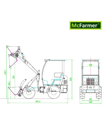 McFARMER_4x4-Elektro-Radlader_72V-200Ah_8h-Leistungszeit_1000kg-Hubkraft_2100kg-Gewicht-3