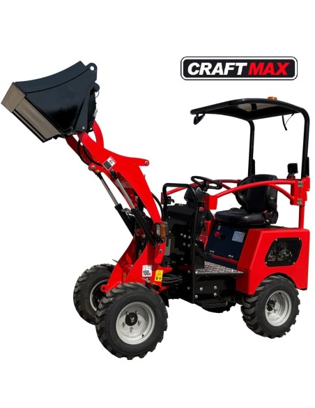 CRAFTMAX®-Elektrio-Hoflader-4x4-Allrad-60V-150Ah-6h-Leistungszeit-Schutzkaefig-500kg-Hubkraft-980-kg-Eigengewicht-1