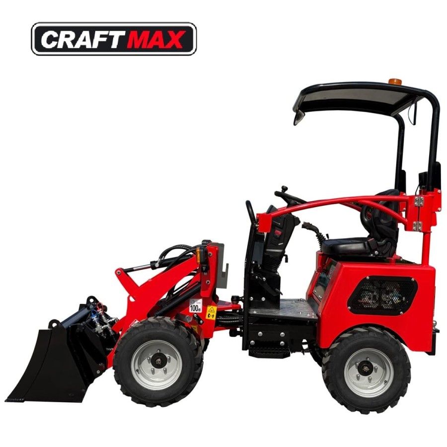 CRAFTMAX®-Elektrio-Hoflader-4x4-Allrad-60V-150Ah-6h-Leistungszeit-Schutzkaefig-500kg-Hubkraft-980-kg-Eigengewicht-3
