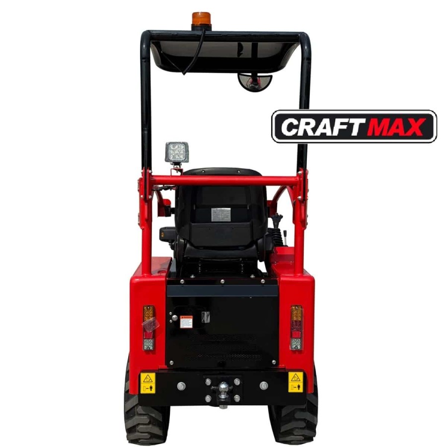 CRAFTMAX®-Elektrio-Hoflader-4x4-Allrad-60V-150Ah-6h-Leistungszeit-Schutzkaefig-500kg-Hubkraft-980-kg-Eigengewicht-4