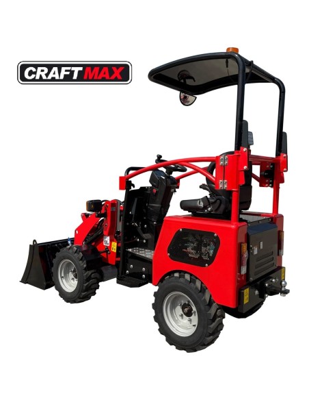 CRAFTMAX®-Elektrio-Hoflader-4x4-Allrad-60V-150Ah-6h-Leistungszeit-Schutzkaefig-500kg-Hubkraft-980-kg-Eigengewicht-5