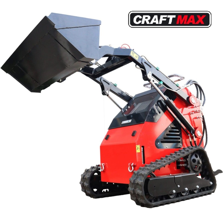 CRAFTMAX-Mini-Kompaktlader-Multilader-Raupenkette-15PS-Benzinmotor-Elektrostart-Stand-on-658-kg-Gewicht-200-kg-Hubkraft-1