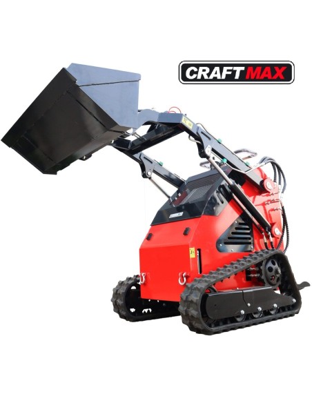 CRAFTMAX-Mini-Kompaktlader-Multilader-Raupenkette-15PS-Benzinmotor-Elektrostart-Stand-on-658-kg-Gewicht-200-kg-Hubkraft-1