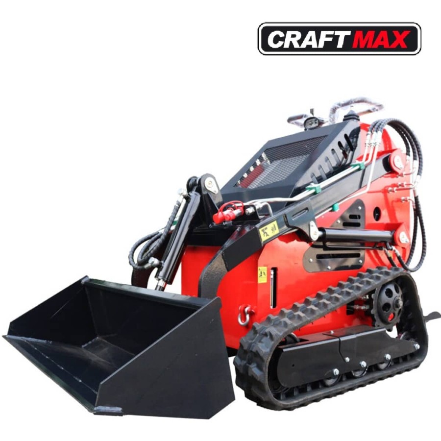 CRAFTMAX-Mini-Kompaktlader-Multilader-Raupenkette-15PS-Benzinmotor-Elektrostart-Stand-on-658-kg-Gewicht-200-kg-Hubkraft-2