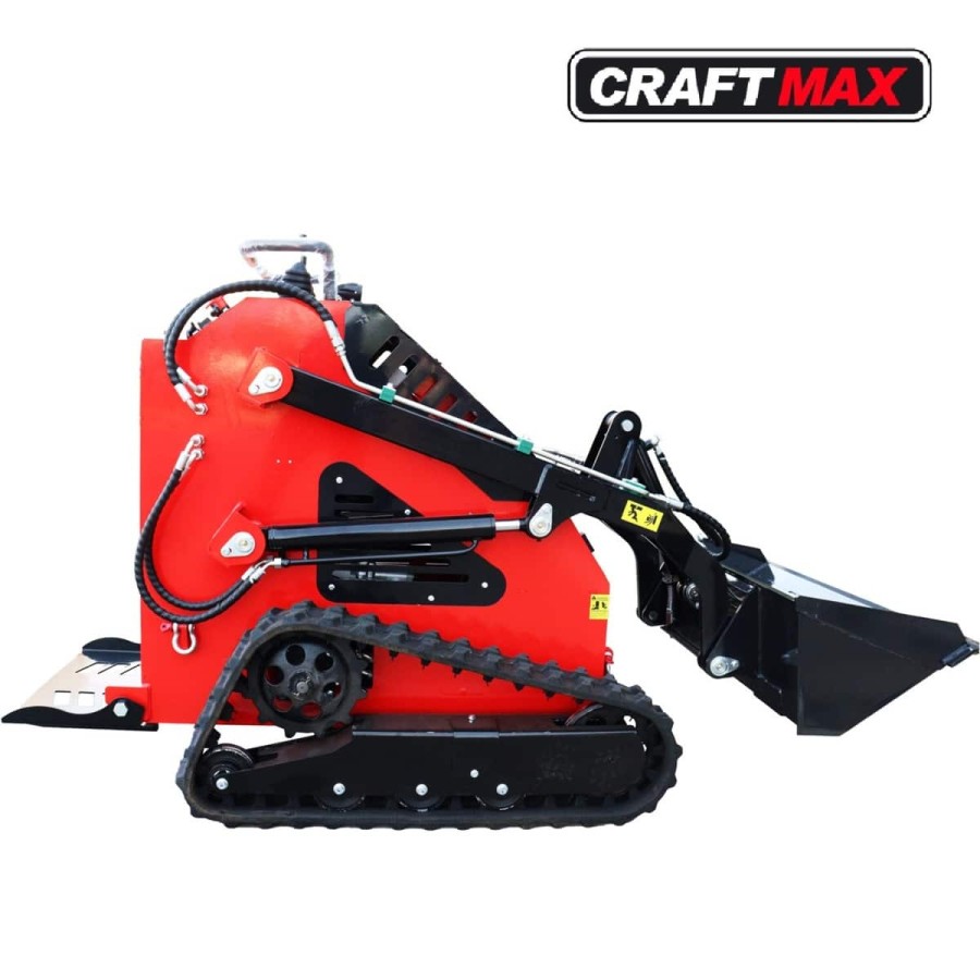 CRAFTMAX-Mini-Kompaktlader-Multilader-Raupenkette-15PS-Benzinmotor-Elektrostart-Stand-on-658-kg-Gewicht-200-kg-Hubkraft-3
