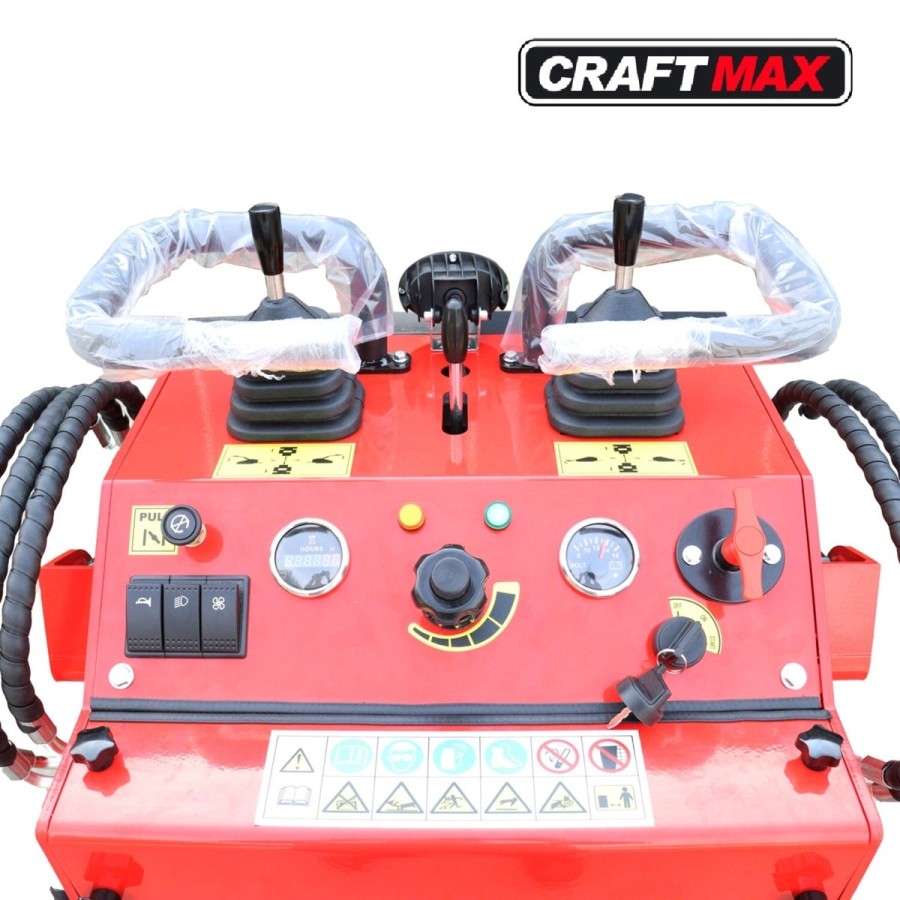 CRAFTMAX-Mini-Kompaktlader-Multilader-Raupenkette-15PS-Benzinmotor-Elektrostart-Stand-on-658-kg-Gewicht-200-kg-Hubkraft-5