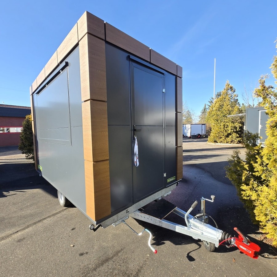 CRAFTMAX-Verkaufsanhaenger-Woody-1350-3.50x2.00x2.20m-Thermo-Sandwichpanele-mit-Holzdekor-gebremst-100kmh-8