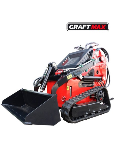 CRAFTMAX-Mini-Kompaktlader-Multilader-Raupenkette-15PS-Benzinmotor-Elektrostart-Stand-on-658-kg-Gewicht-200-kg-Hubkraft-2