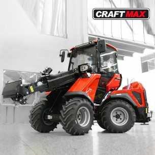 CRAFTMAX-Teleskopradlader-1200kg-Hubkraft-Kabine-18.2Kw25PS-Kubota-Dieselmotor-Euro5-Allrad-hydrostatischer-Fahrantrieb-mit-Anha