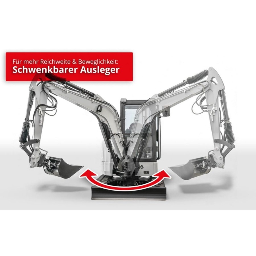 Kompaktbagger-3700-Diamantline-18.2KW25PS-Yanmar-Diesel-Euro5-Raupenkette-Fahrerkabine-Joystick-schwenkbarer-Baggerarm-3105mm-Gr