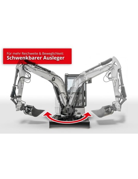 Kompaktbagger-3700-Diamantline-18.2KW25PS-Yanmar-Diesel-Euro5-Raupenkette-Fahrerkabine-Joystick-schwenkbarer-Baggerarm-3105mm-Gr