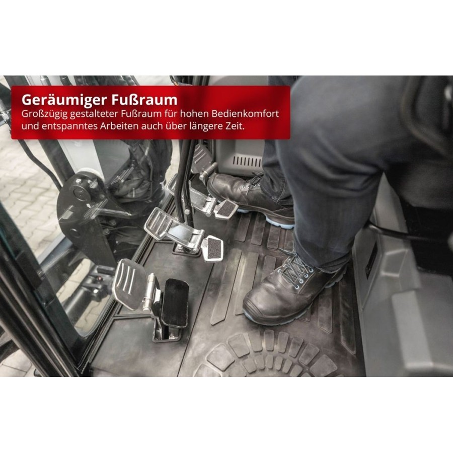 Kompaktbagger-3700-Diamantline-18.2KW25PS-Yanmar-Diesel-Euro5-Raupenkette-Fahrerkabine-Joystick-schwenkbarer-Baggerarm-3105mm-Gr