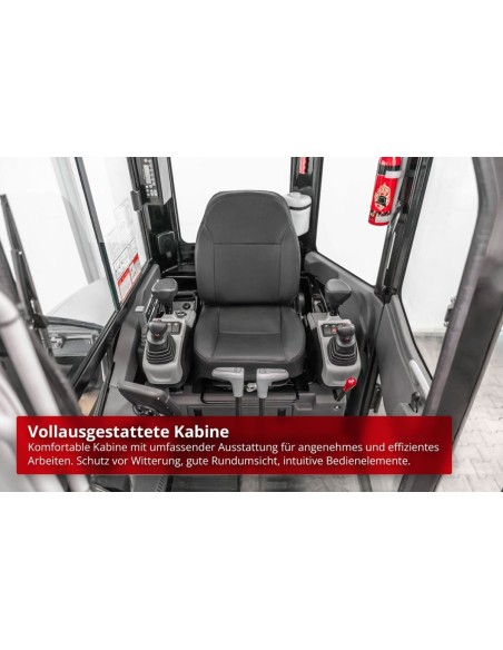 Kompaktbagger-3700-Diamantline-18.2KW25PS-Yanmar-Diesel-Euro5-Raupenkette-Fahrerkabine-Joystick-schwenkbarer-Baggerarm-3105mm-Gr