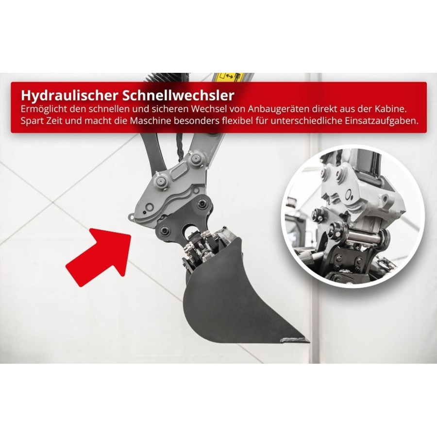 Kompaktbagger-3700-Diamantline-18.2KW25PS-Yanmar-Diesel-Euro5-Raupenkette-Fahrerkabine-Joystick-schwenkbarer-Baggerarm-3105mm-Gr