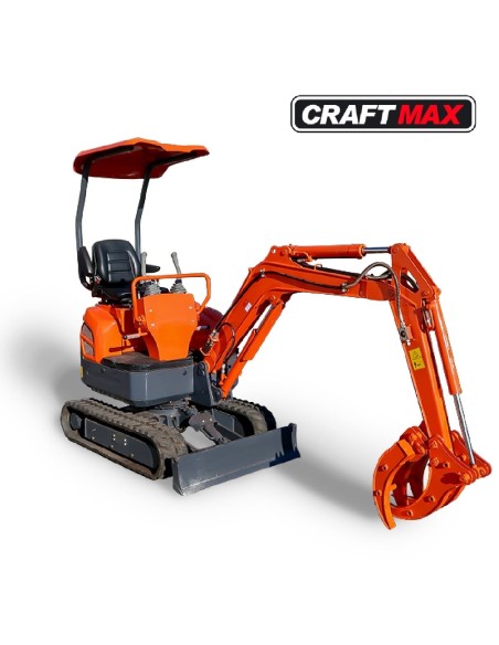 CRAFTMAX-Mini-Bagger-1600D-Kettenraupe-10Kw136PS-Yanmar-Diesel-Knickmatik-schwenkbarer-Baggerarm-Joystick-Sonnendach-2150mm-Grab