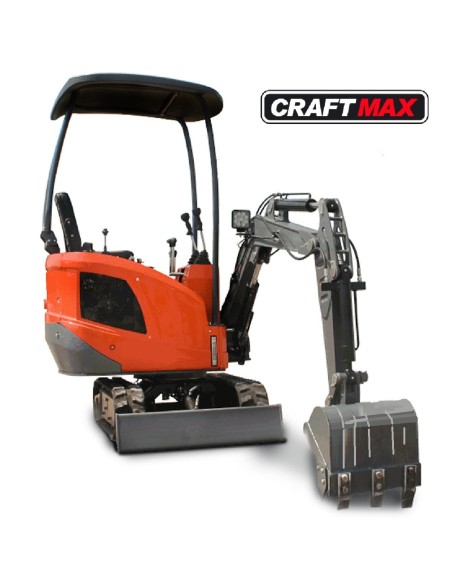 CRAFTMAX®-Mini-Bagger-1200kg-Kettenraupe-102-Kw-138-PS-Kubota-Euro5-Diesel-Knickmatik-schwenkbarer-Baggerarm-Joystick-Sonnendach