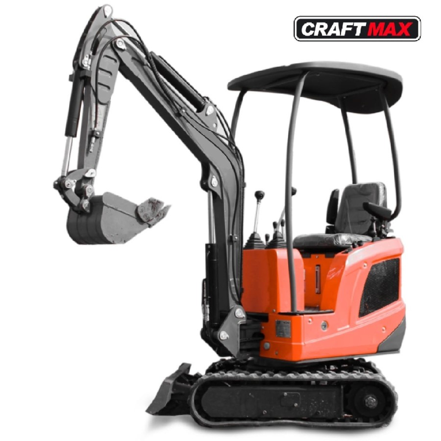 CRAFTMAX®-Mini-Bagger-1200kg-Kettenraupe-102-Kw-138-PS-Kubota-Euro5-Diesel-Knickmatik-schwenkbarer-Baggerarm-Joystick-Sonnendach