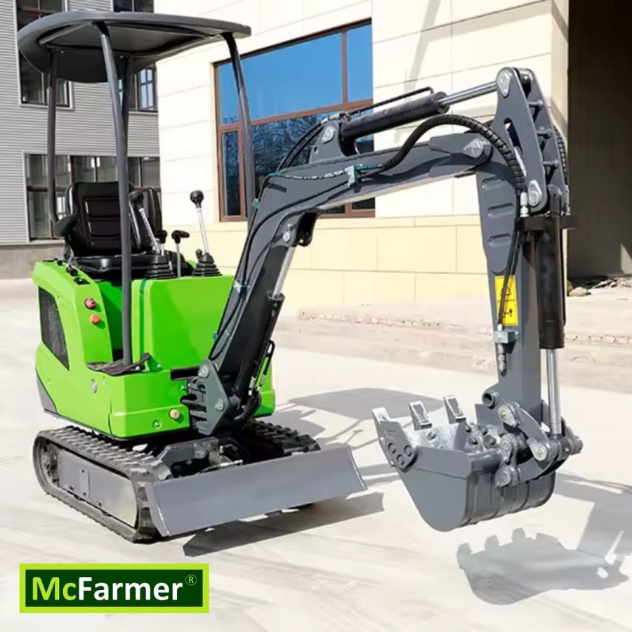 McFARMER-Elektro-Minibagger-1100kg-1580mm-Grabtiefe-6h-Arbeitszeit-48V-200Ah-1