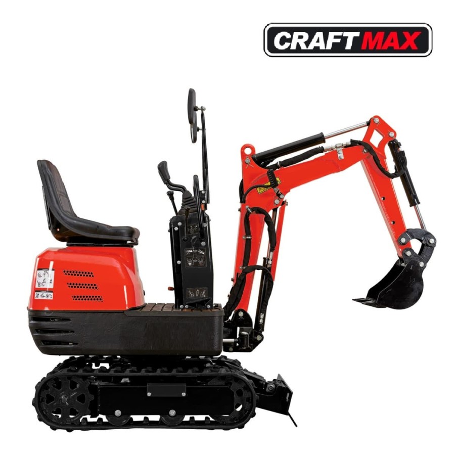 CRAFTMAX®-Micro-Bagger-563-Kettenraupe-65-kw-85-PS-Benzin-Knickmatik-schwenkbarer-Baggerarm-inklusive-Schaufel-1