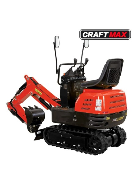 CRAFTMAX®-Micro-Bagger-563-Kettenraupe-65-kw-85-PS-Benzin-Knickmatik-schwenkbarer-Baggerarm-inklusive-Schaufel-2