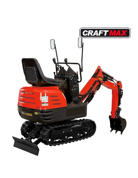 CRAFTMAX®-Micro-Bagger-563-Kettenraupe-65-kw-85-PS-Benzin-Knickmatik-schwenkbarer-Baggerarm-inklusive-Schaufel-3