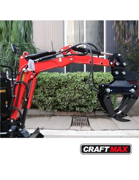 CRAFTMAX®-Micro-Bagger-563-Kettenraupe-65-kw-85-PS-Benzin-Knickmatik-schwenkbarer-Baggerarm-inklusive-Schaufel-7