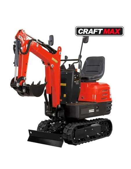 CRAFTMAX®-Micro-Bagger-563-Kettenraupe-65-kw-85-PS-Benzin-Knickmatik-schwenkbarer-Baggerarm-inklusive-Schaufel-8